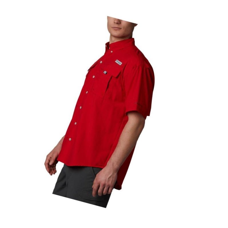 Columbia PFG Bahama II Short Sleeve Tall Gömlek Erkek Kırmızı | 42598-GPTQ