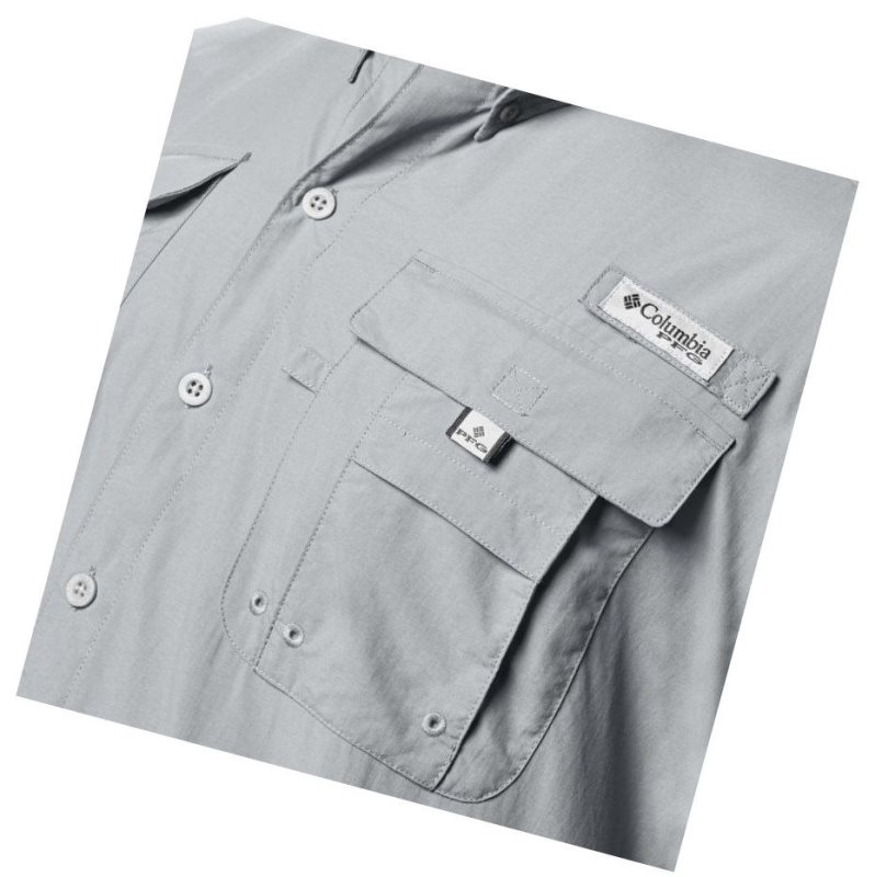 Columbia PFG Bahama II Short Sleeve Tall Gömlek Erkek Gri | 30428-LIRU
