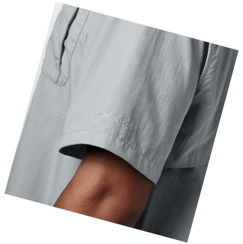 Columbia PFG Bahama II Short Sleeve Tall Gömlek Erkek Gri | 30428-LIRU