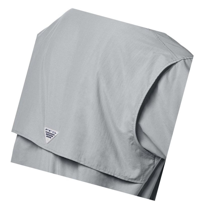 Columbia PFG Bahama II Short Sleeve Tall Gömlek Erkek Gri | 30428-LIRU