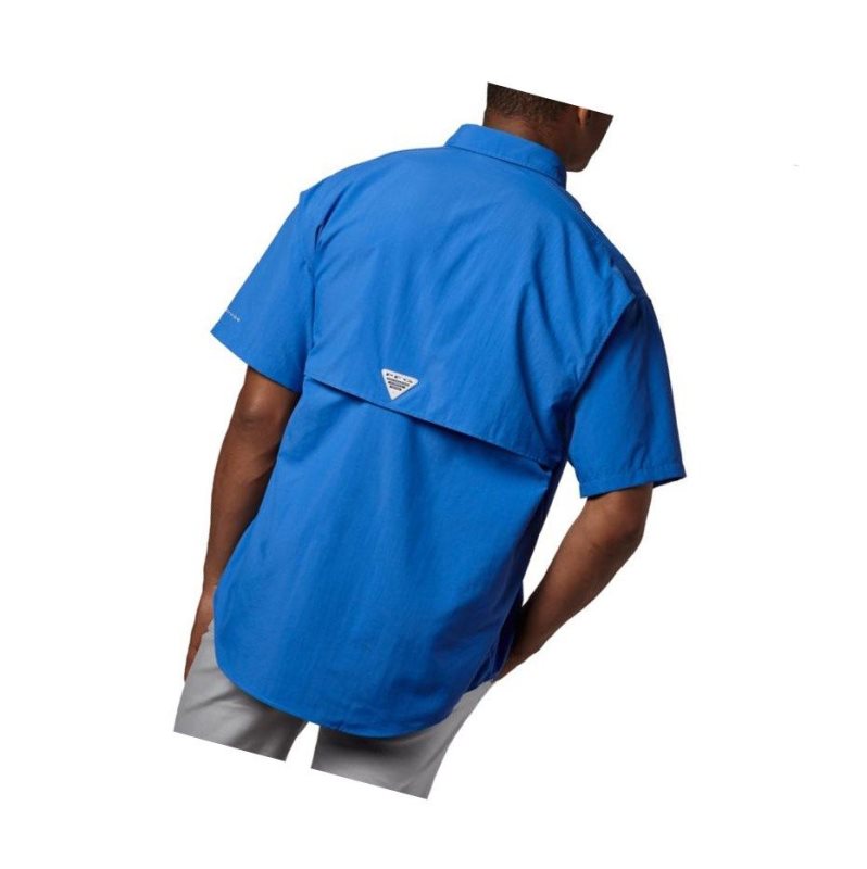 Columbia PFG Bahama II Short Sleeve Tall Gömlek Erkek Mavi | 19465-WRDO