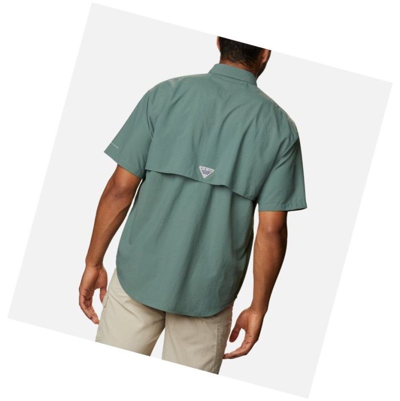 Columbia PFG Bahama II Short Sleeve Tall Gömlek Erkek Yeşil | 18250-YDJQ
