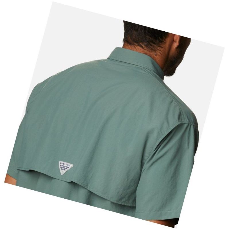 Columbia PFG Bahama II Short Sleeve Tall Gömlek Erkek Yeşil | 18250-YDJQ
