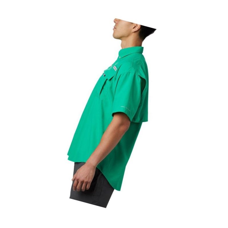 Columbia PFG Bahama II Short Sleeve Tall Gömlek Erkek Açık Yeşil | 86401-GOUW