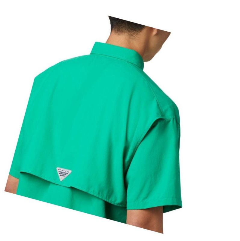 Columbia PFG Bahama II Short Sleeve Tall Gömlek Erkek Açık Yeşil | 86401-GOUW