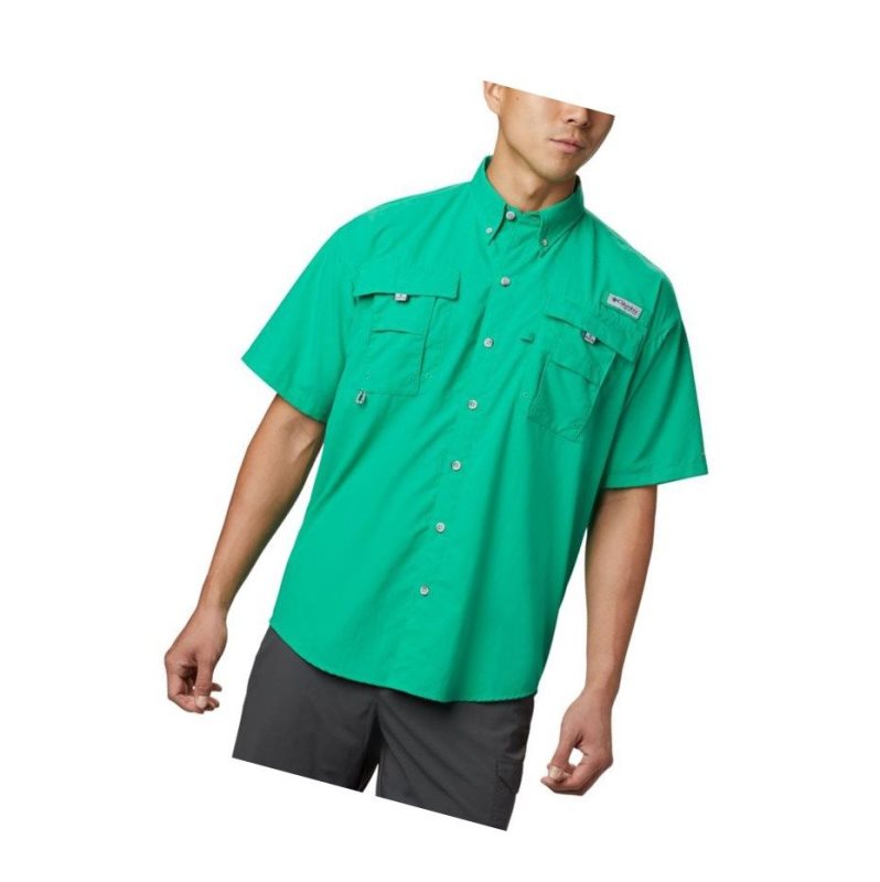 Columbia PFG Bahama II Short Sleeve Tall Gömlek Erkek Açık Yeşil | 86401-GOUW