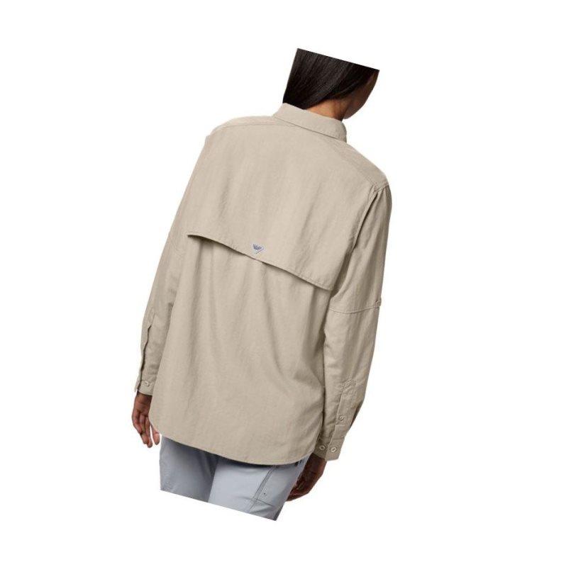 Columbia PFG Bahama Long Sleeve Gömlek Kadın Haki | 64932-JPKH