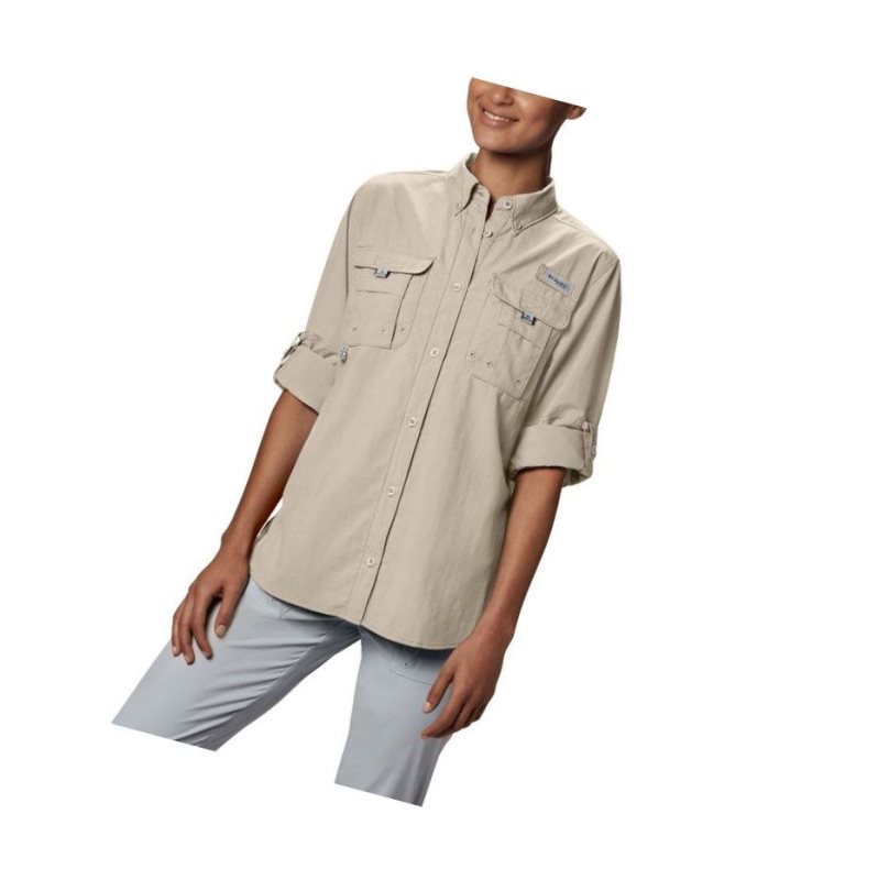 Columbia PFG Bahama Long Sleeve Gömlek Kadın Haki | 64932-JPKH