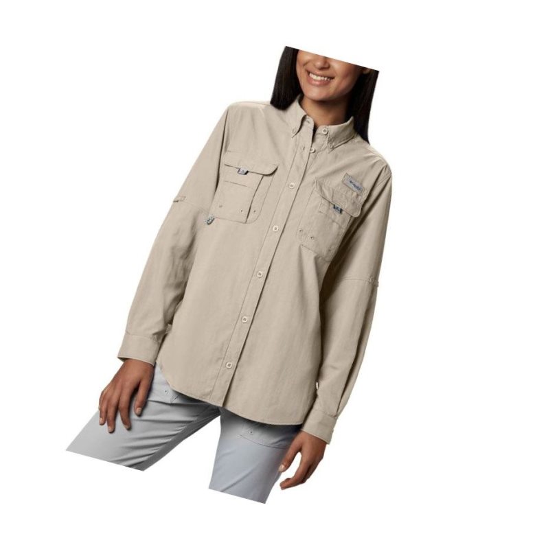 Columbia PFG Bahama Long Sleeve Gömlek Kadın Haki | 64932-JPKH
