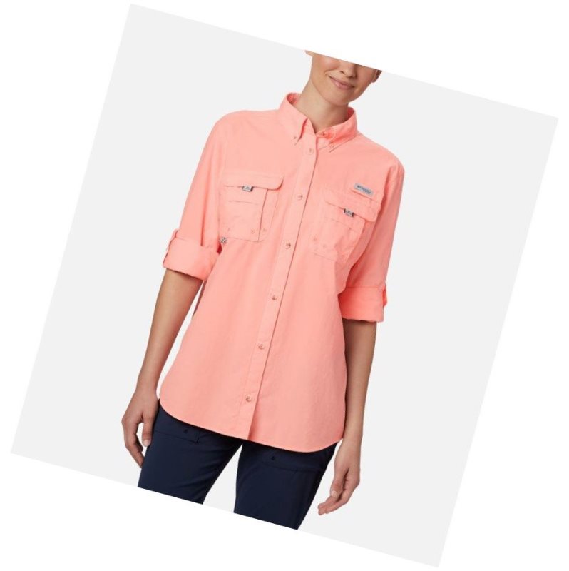 Columbia PFG Bahama Long Sleeve Gömlek Kadın Pembe | 39084-FPYV