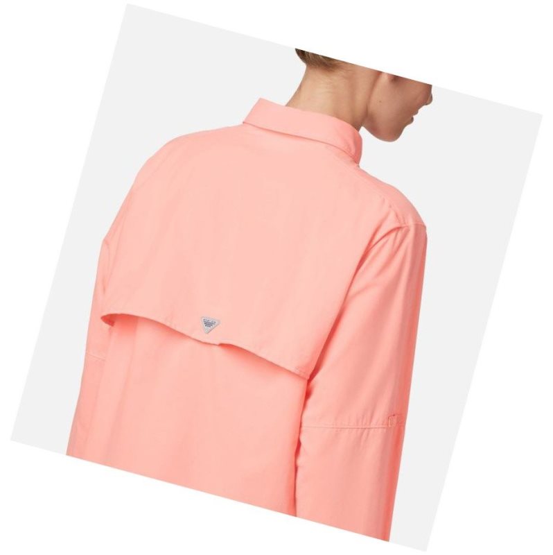 Columbia PFG Bahama Long Sleeve Gömlek Kadın Pembe | 39084-FPYV