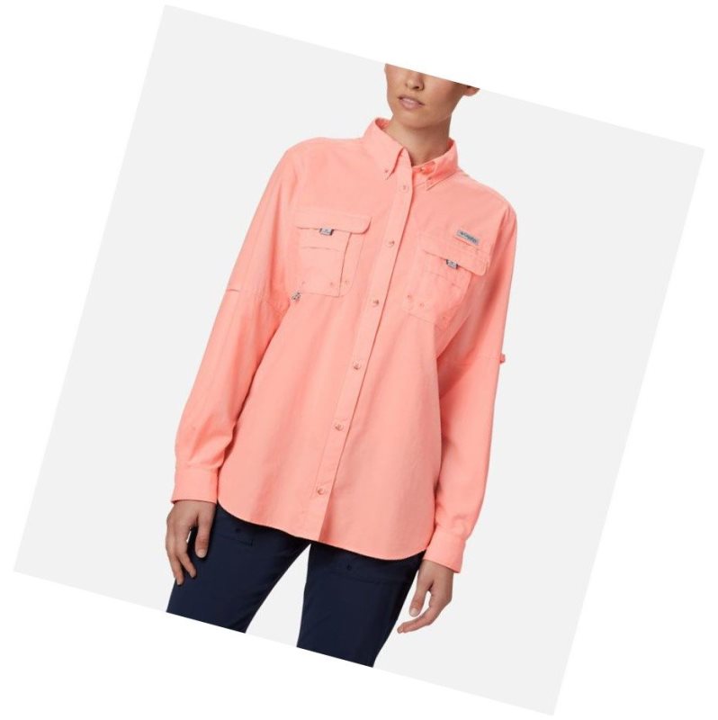 Columbia PFG Bahama Long Sleeve Gömlek Kadın Pembe | 39084-FPYV