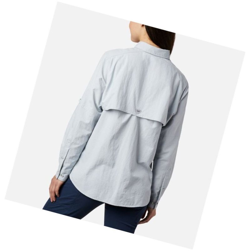 Columbia PFG Bahama Long Sleeve Gömlek Kadın Gri | 29638-IFTR