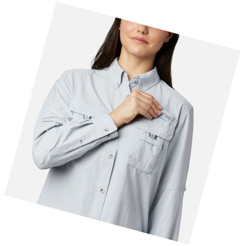 Columbia PFG Bahama Long Sleeve Gömlek Kadın Gri | 29638-IFTR