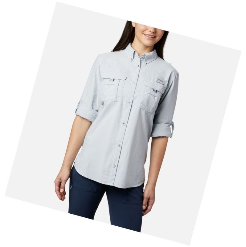 Columbia PFG Bahama Long Sleeve Gömlek Kadın Gri | 29638-IFTR