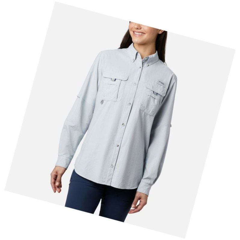 Columbia PFG Bahama Long Sleeve Gömlek Kadın Gri | 29638-IFTR