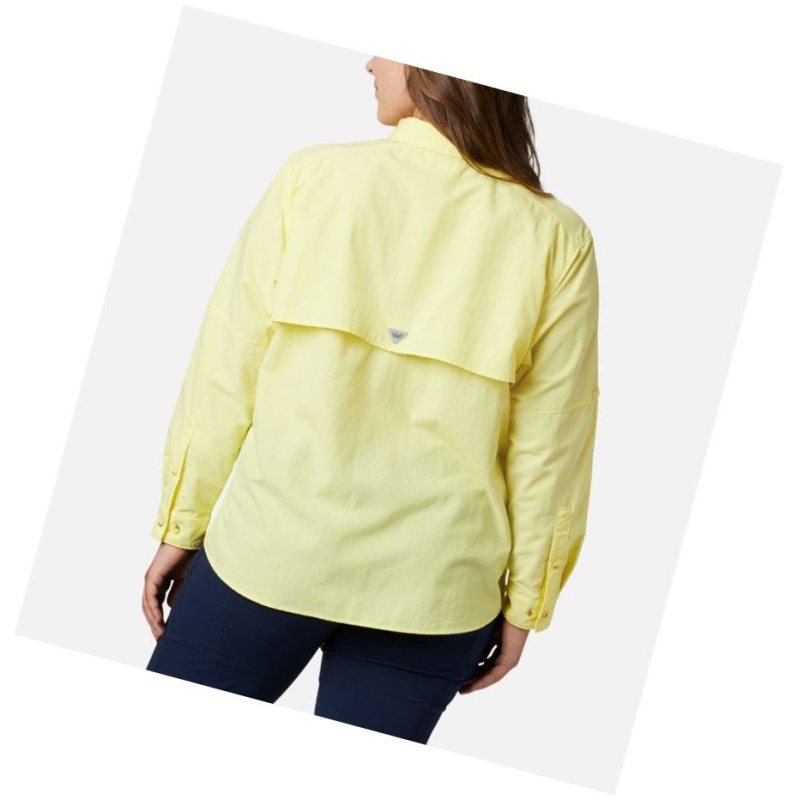 Columbia PFG Bahama Long Sleeve Plus Size Gömlek Kadın Turuncu | 64971-TZLH