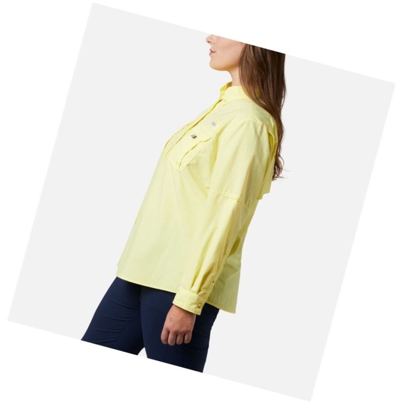 Columbia PFG Bahama Long Sleeve Plus Size Gömlek Kadın Turuncu | 64971-TZLH