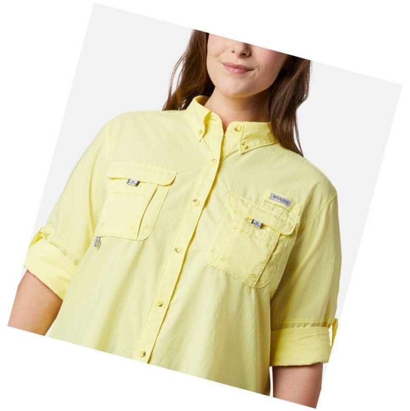 Columbia PFG Bahama Long Sleeve Plus Size Gömlek Kadın Turuncu | 64971-TZLH