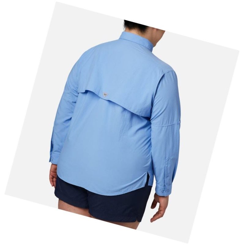 Columbia PFG Bahama Long Sleeve Plus Size Gömlek Kadın Beyaz | 15490-ZCWS