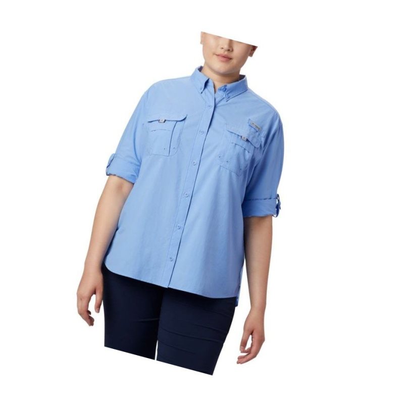 Columbia PFG Bahama Long Sleeve Plus Size Gömlek Kadın Beyaz | 15490-ZCWS