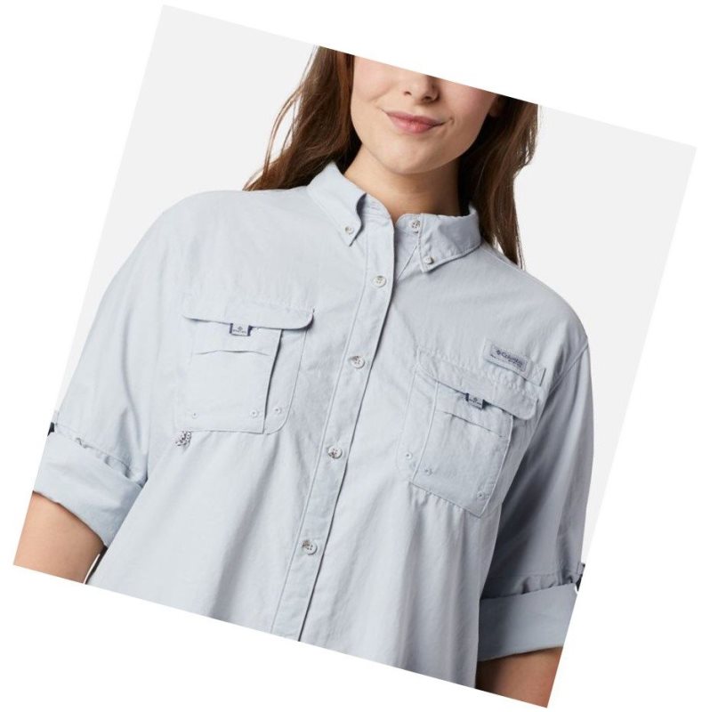 Columbia PFG Bahama Long Sleeve Plus Size Gömlek Kadın Gri | 98107-VPHI