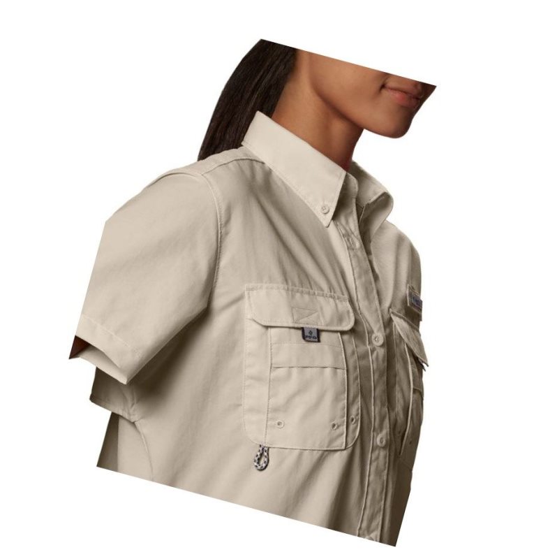 Columbia PFG Bahama Short Sleeve Gömlek Kadın Haki | 95643-AZIV