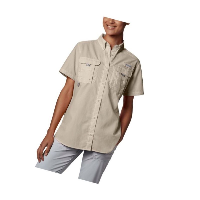 Columbia PFG Bahama Short Sleeve Gömlek Kadın Haki | 95643-AZIV