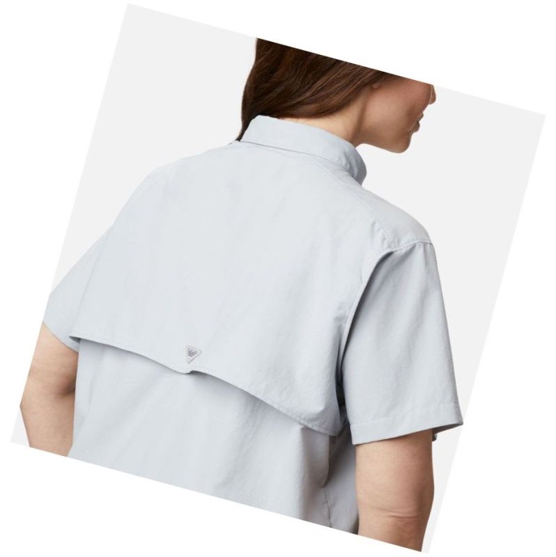 Columbia PFG Bahama Short Sleeve Plus Size Gömlek Kadın Gri | 69524-TLEQ