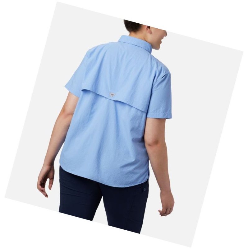 Columbia PFG Bahama Short Sleeve Plus Size Gömlek Kadın Beyaz | 57098-MZRV