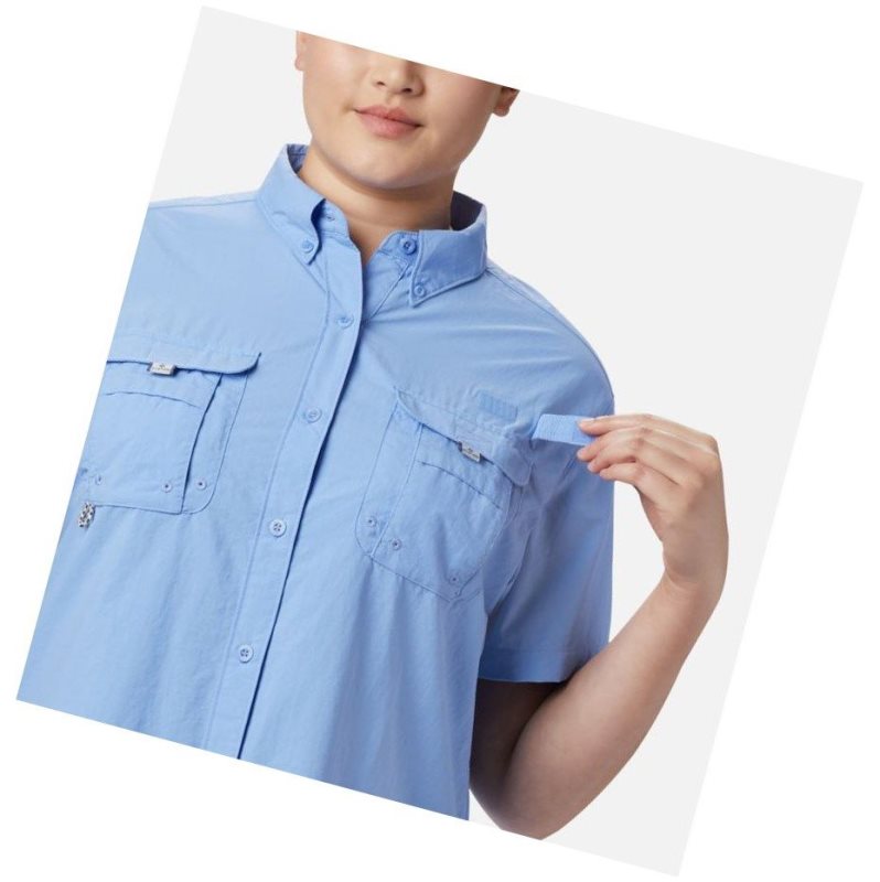 Columbia PFG Bahama Short Sleeve Plus Size Gömlek Kadın Beyaz | 57098-MZRV