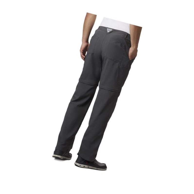 Columbia PFG Blood 'N Guts III Convertible Big Pantolon Erkek Koyu Gri | 69248-EGOX