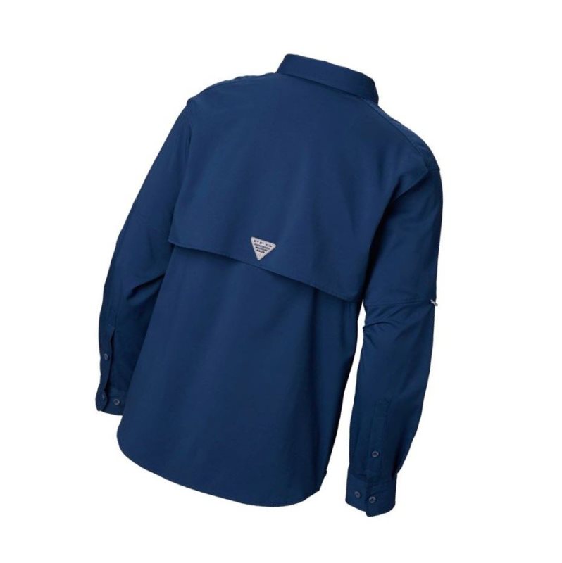 Columbia PFG Blood and Guts III Long Sleeve Woven Big Gömlek Erkek Koyu Gri | 49601-RVQL
