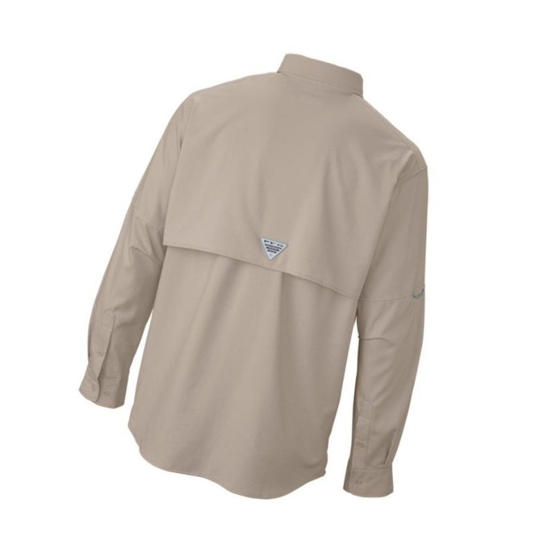 Columbia PFG Blood and Guts III Long Sleeve Woven Gömlek Erkek Haki | 26501-ODFY