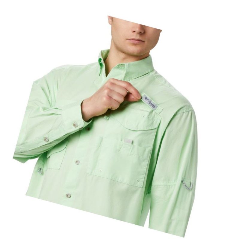 Columbia PFG Bonehead Long Sleeve Big Gömlek Erkek Yeşil | 70392-WOZT