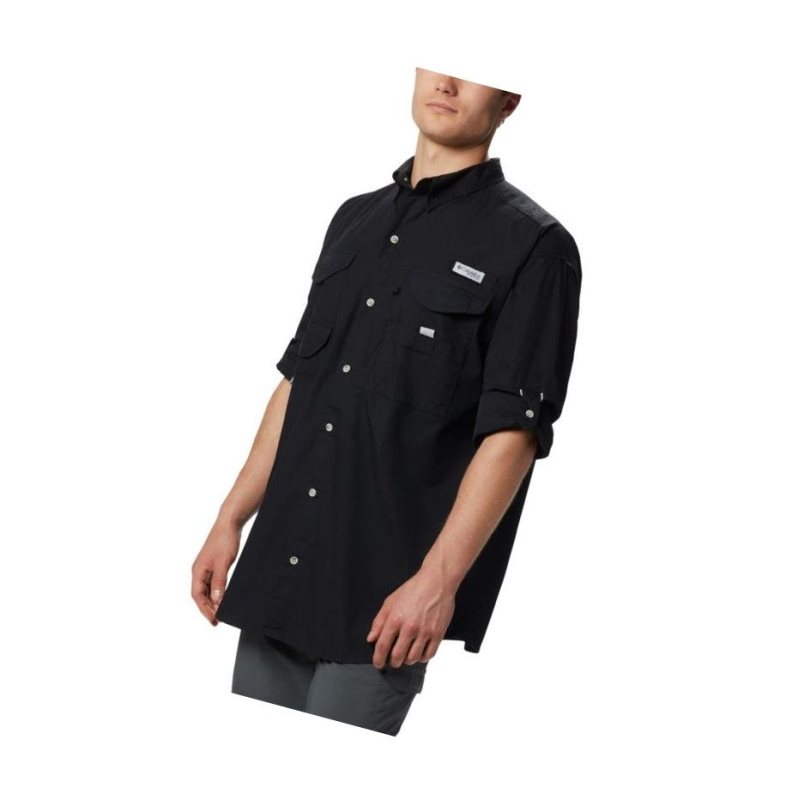 Columbia PFG Bonehead Long Sleeve Big Gömlek Erkek Siyah | 34281-ZRFU