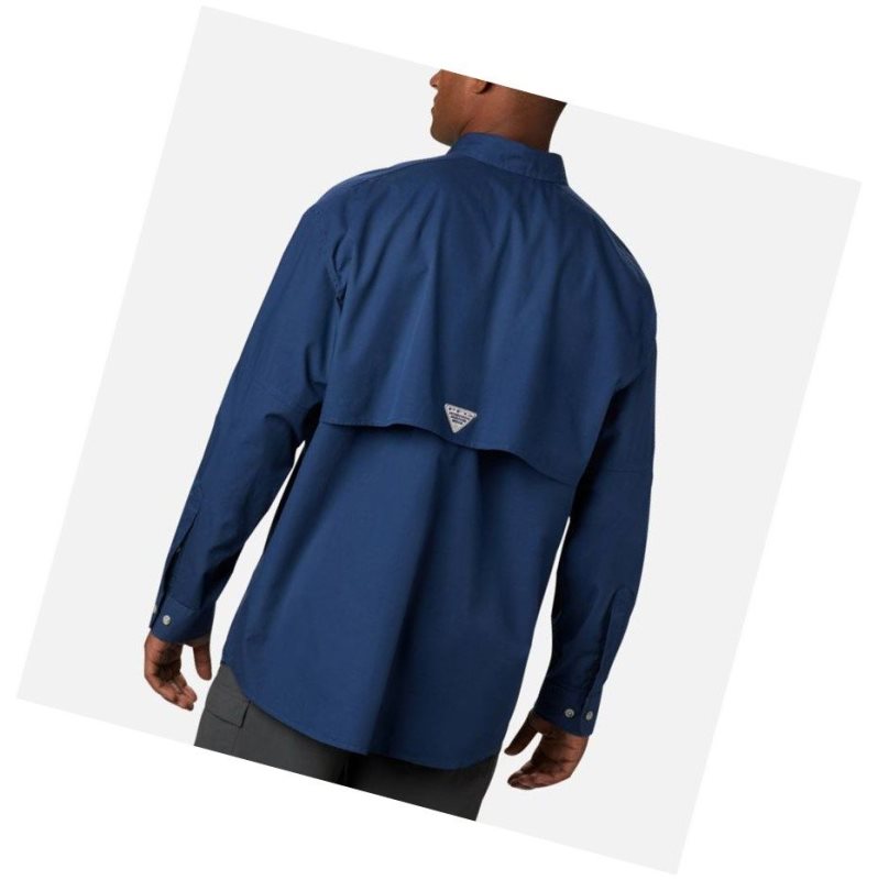 Columbia PFG Bonehead Long Sleeve Gömlek Erkek Koyu Gri | 75816-ITKG