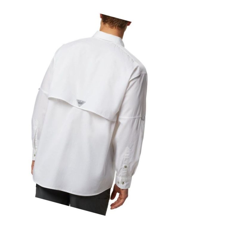 Columbia PFG Bonehead Long Sleeve Gömlek Erkek Beyaz | 19567-SPOG