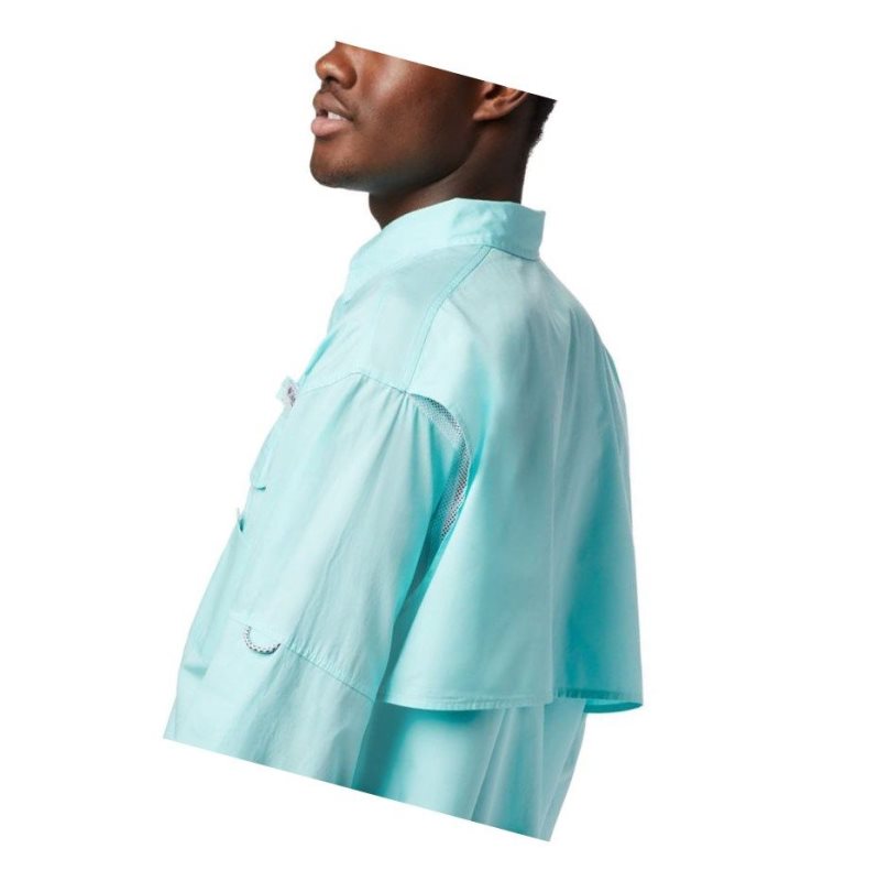 Columbia PFG Bonehead Long Sleeve Gömlek Erkek Açık Mavi | 05936-YFHD