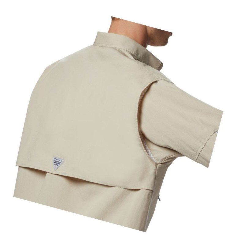 Columbia PFG Bonehead Long Sleeve Gömlek Erkek Haki | 86129-MTJO