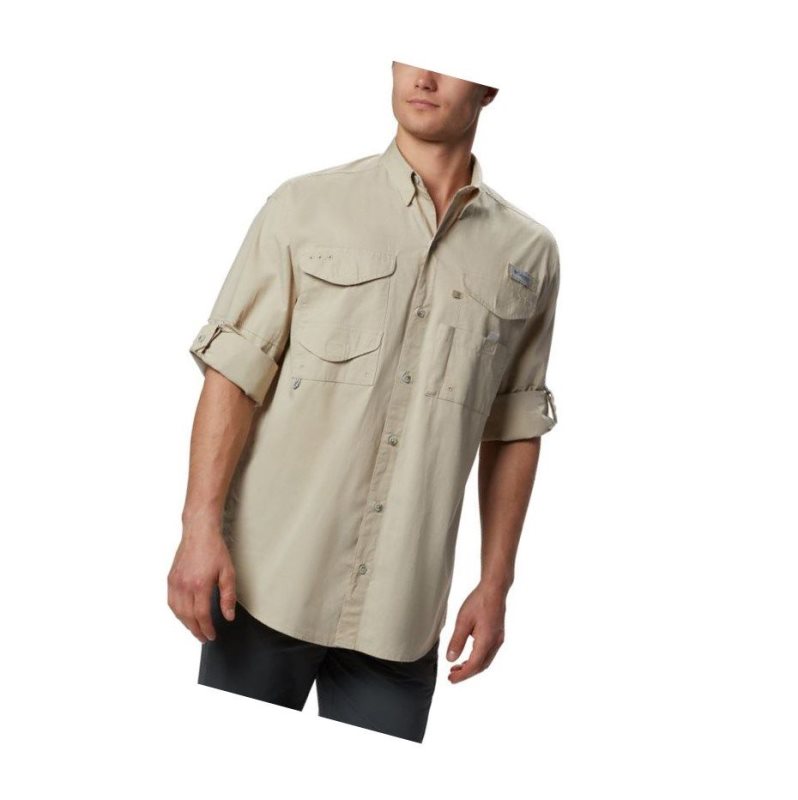 Columbia PFG Bonehead Long Sleeve Gömlek Erkek Haki | 86129-MTJO