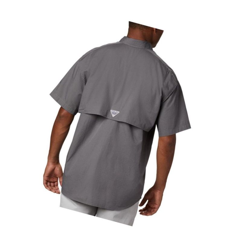 Columbia PFG Bonehead Short Sleeve Gömlek Erkek Gri | 03692-IYTW
