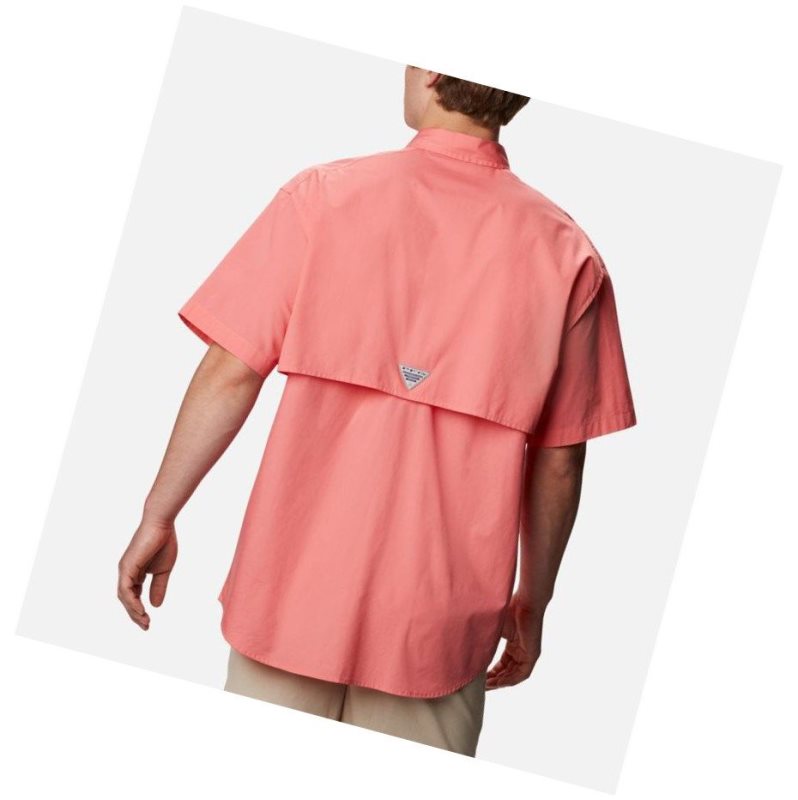 Columbia PFG Bonehead Short Sleeve Gömlek Erkek Pembe | 01284-OCHV