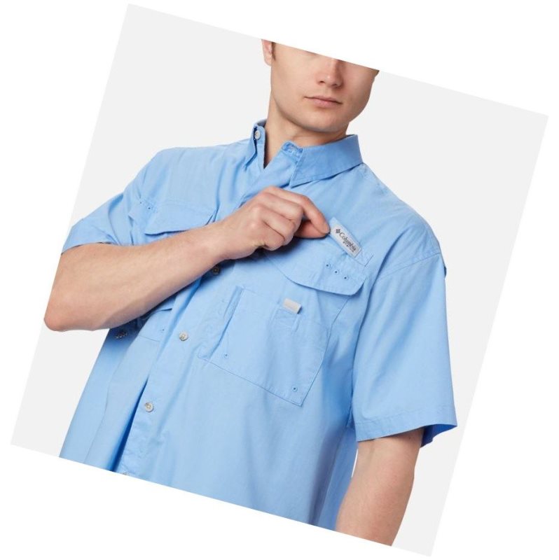 Columbia PFG Bonehead Short Sleeve Tall Gömlek Erkek Beyaz | 75408-TBNY