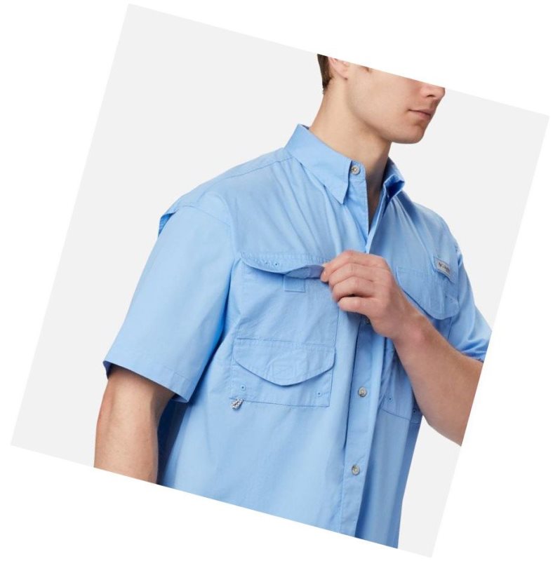 Columbia PFG Bonehead Short Sleeve Tall Gömlek Erkek Beyaz | 75408-TBNY