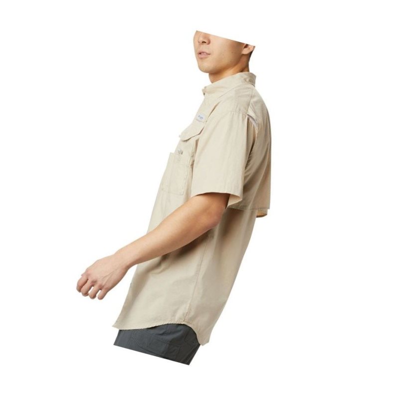 Columbia PFG Bonehead Short Sleeve Tall Gömlek Erkek Haki | 70958-QTFR