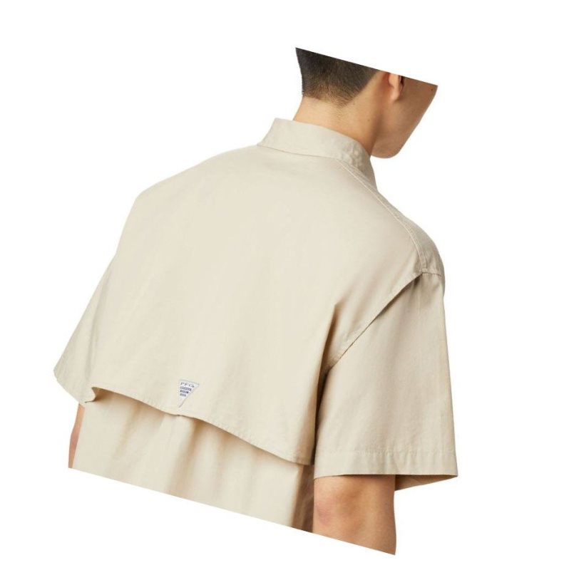 Columbia PFG Bonehead Short Sleeve Tall Gömlek Erkek Haki | 70958-QTFR