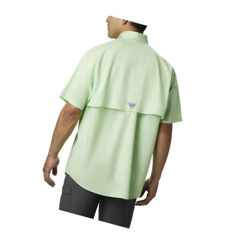 Columbia PFG Bonehead Short Sleeve Tall Gömlek Erkek Yeşil | 48659-ZCUL