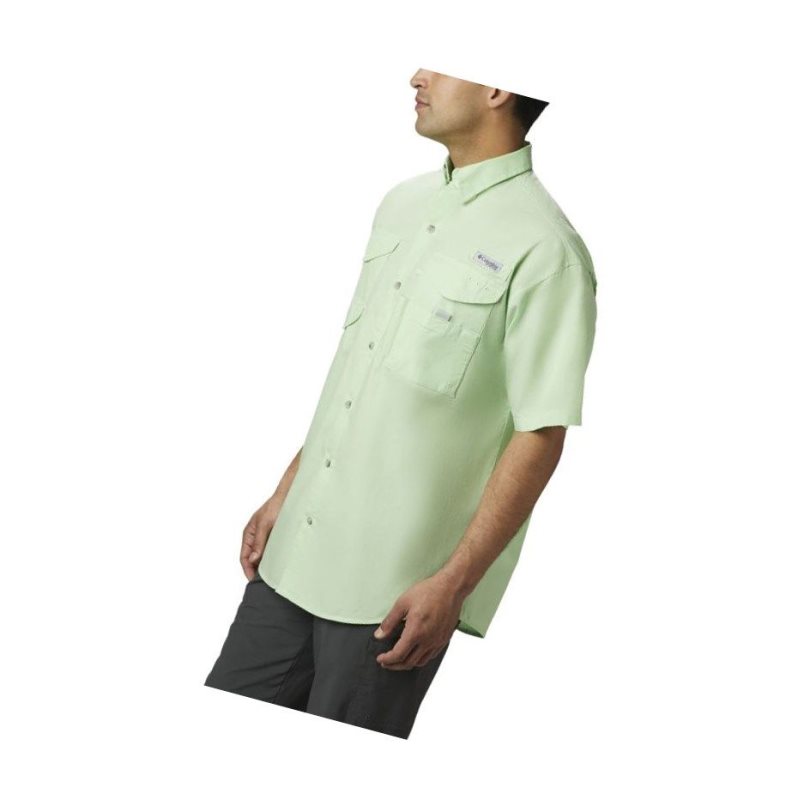 Columbia PFG Bonehead Short Sleeve Tall Gömlek Erkek Yeşil | 48659-ZCUL