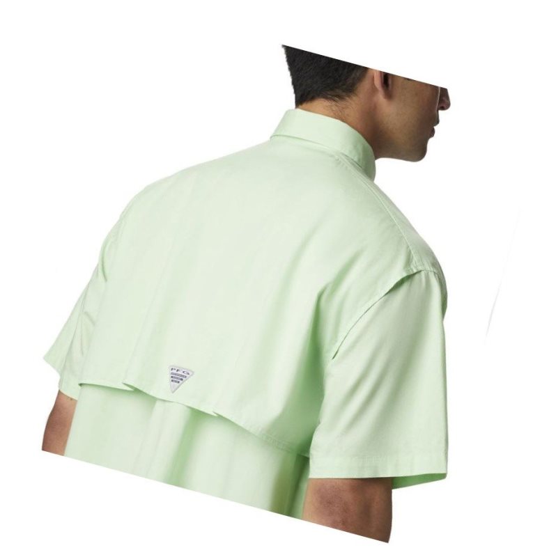 Columbia PFG Bonehead Short Sleeve Tall Gömlek Erkek Yeşil | 48659-ZCUL